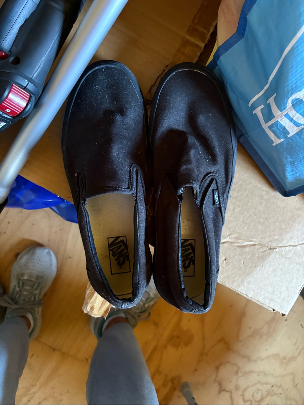 Vans Black Slip-On Canvas  for Men